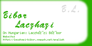 bibor laczhazi business card